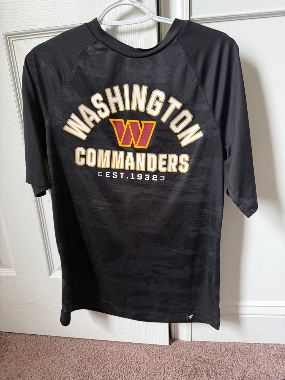 Washington Commanders Black Short-Sleeve Team Tee